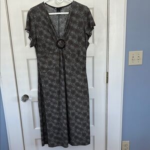 Elegant Black and White Dress